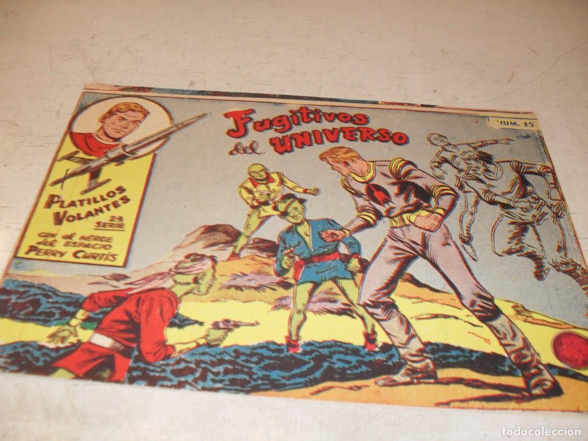 Tebeos: (ORIGINAL),PLATILLOS VOLANTES,2&ordf; SERIE,N&ordm; 15,FUGITIVOS DEL UNIVERSOL,DE 18.RICART,A&Ntilde;O 1956
