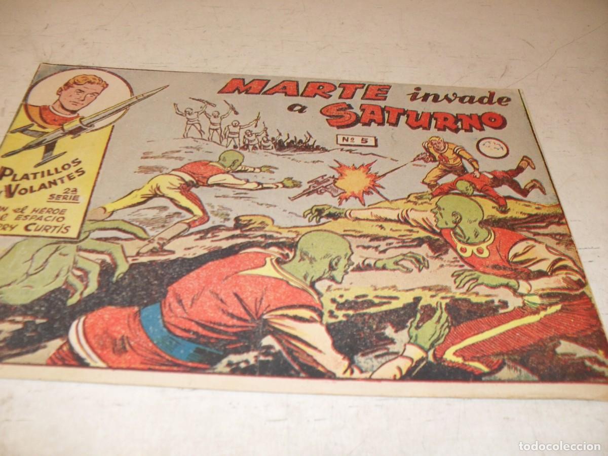 Tebeos: (ORIGINAL),PLATILLOS VOLANTES,2&ordf; SERIE,N&ordm; 5,MARTE INVADE SATURNO,DE 18.RICART,A&Ntilde;O 1956