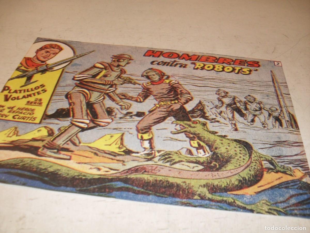 Tebeos: (FACSIMIL),PLATILLOS VOLANTES,2&ordf; SERIE,N&ordm; 2,HOMBRES CONTRA ROBOTS,DE 18.RICART,A&Ntilde;O 1956