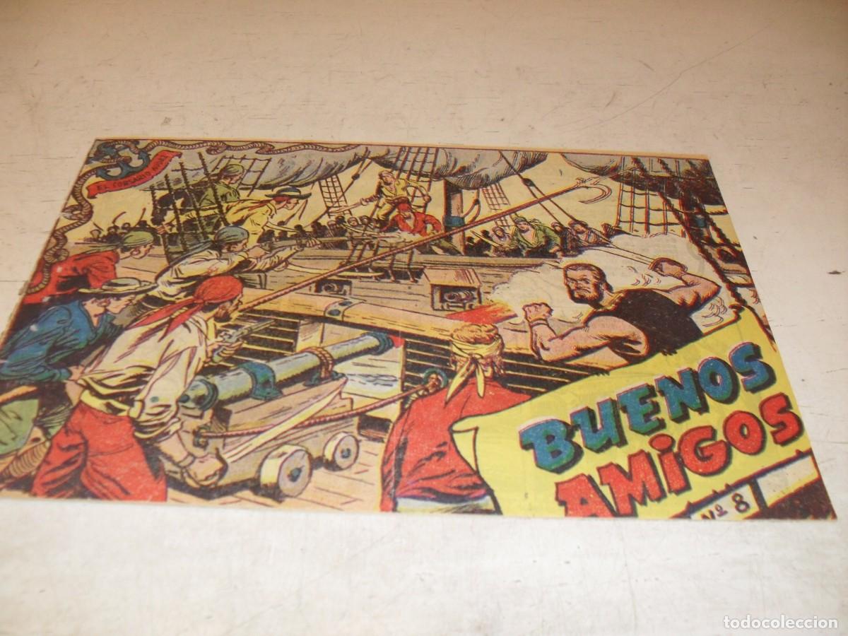 Tebeos: (ORIGINAL),EL CORSARIO AUDAZ N&ordm; 8,BUENOS AMIGOS,DE 15.RICART,A&Ntilde;O 1955
