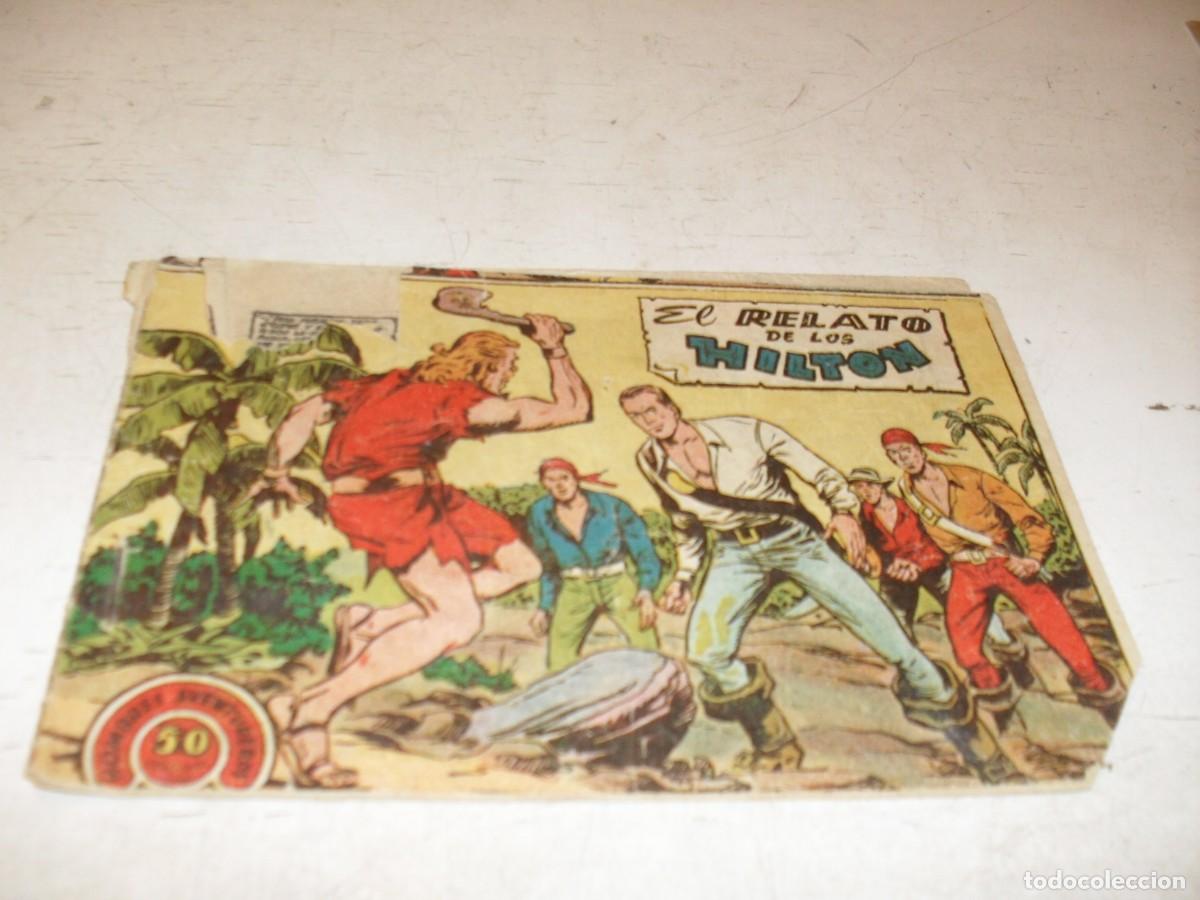 Comics: (ORIGINAL),HOMBRES AVENTUREROS N&ordm; 54,EL RELATO DE LOS HILTON,DE 80.RICART,1954