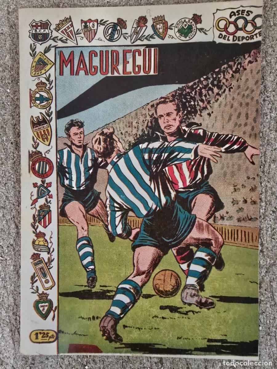 Tebeos: Ases del Deporte 9.Magurregui.Editorial Ricart