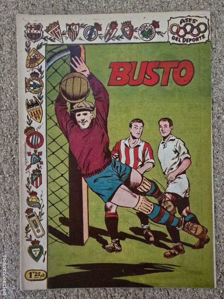 Comics: Ases del Deporte 18.Busto.Editorial Ricart