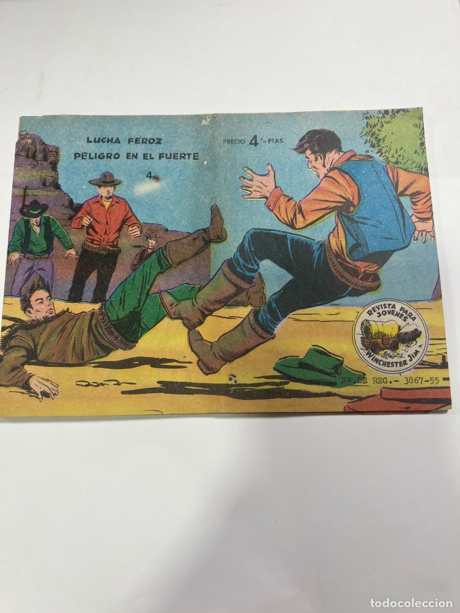 Tebeos: LUCHA FEROZ PELIGRO EN EL FUERTE. N&deg; 4. WINCHESTER JIM. GR&Aacute;FICAS RICART