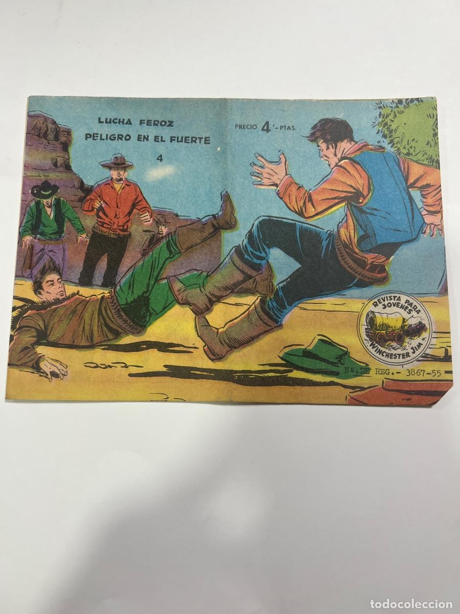 Tebeos: LUCHA FEROZ PELIGRO EN EL FUERTE. N&deg; 4. WINCHESTER JIM. GR&Aacute;FICAS RICART