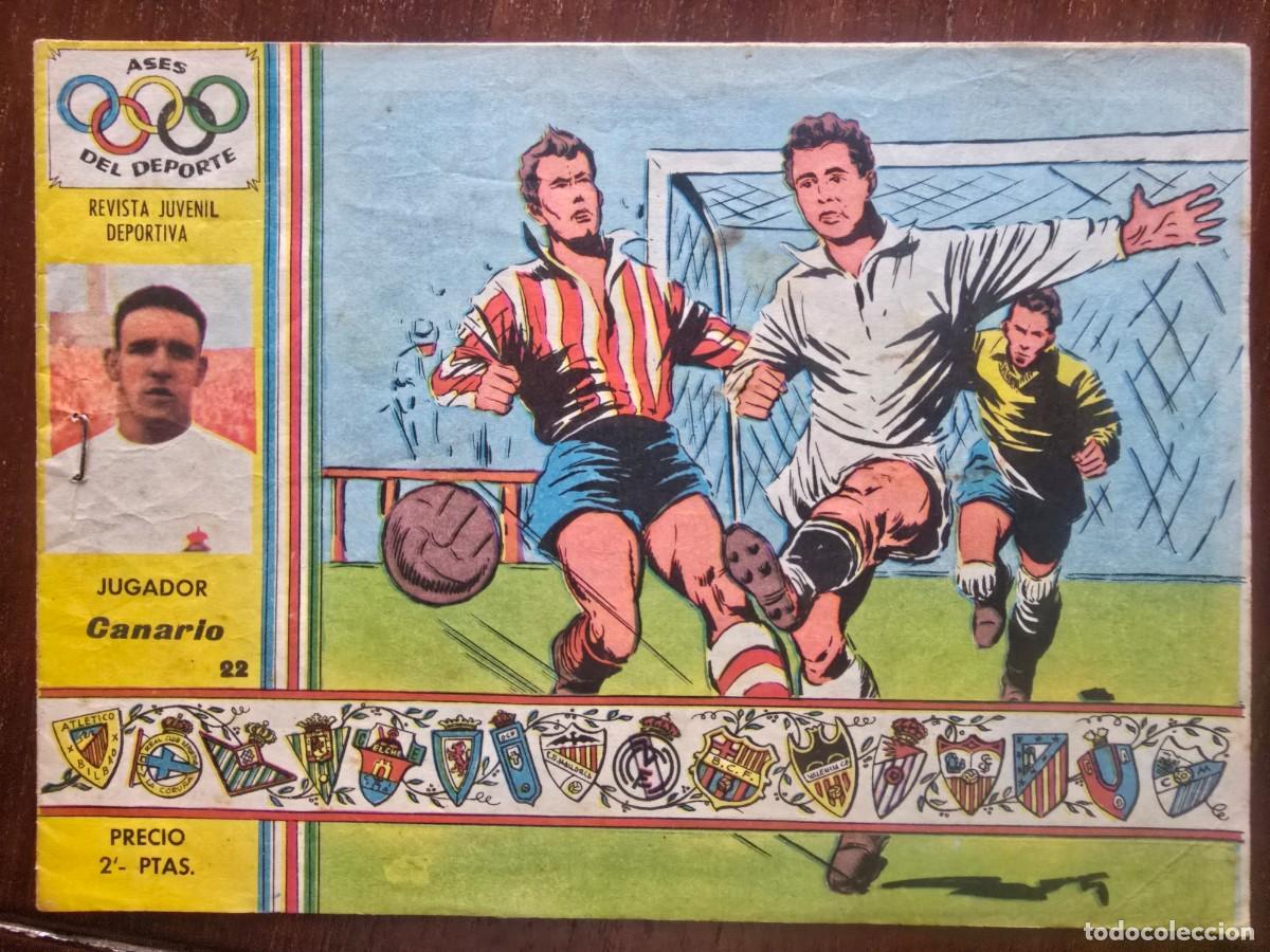 Tebeos: Ases del Deporte 22.Canario.Editorial Ricart