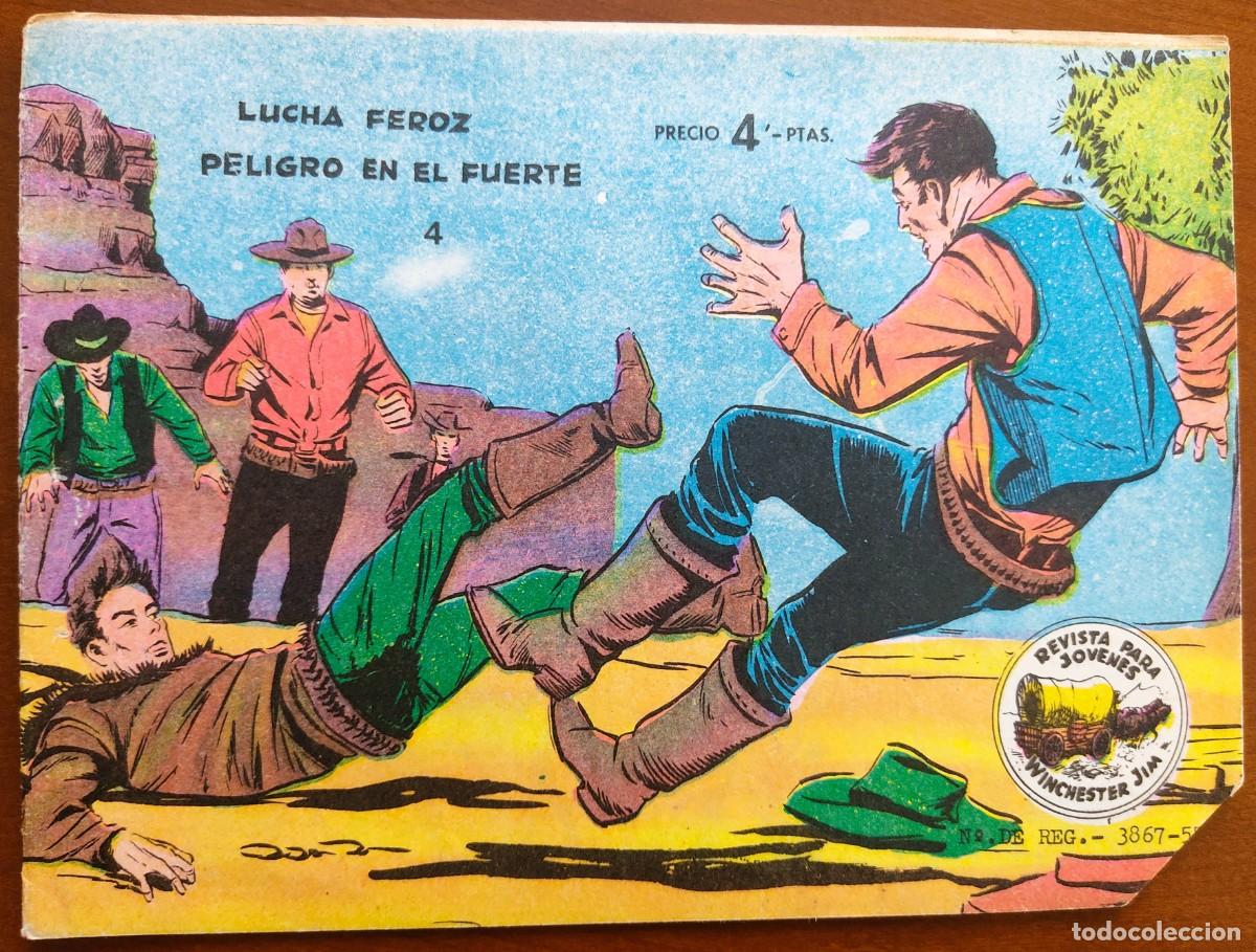 Tebeos: WINCHESTER JIM N&ordm; 4 N&Uacute;MERO DOBLE - LUCHA FEROZ... - EDITORIAL RICART - ORIGINAL DE LA &Eacute;POCA