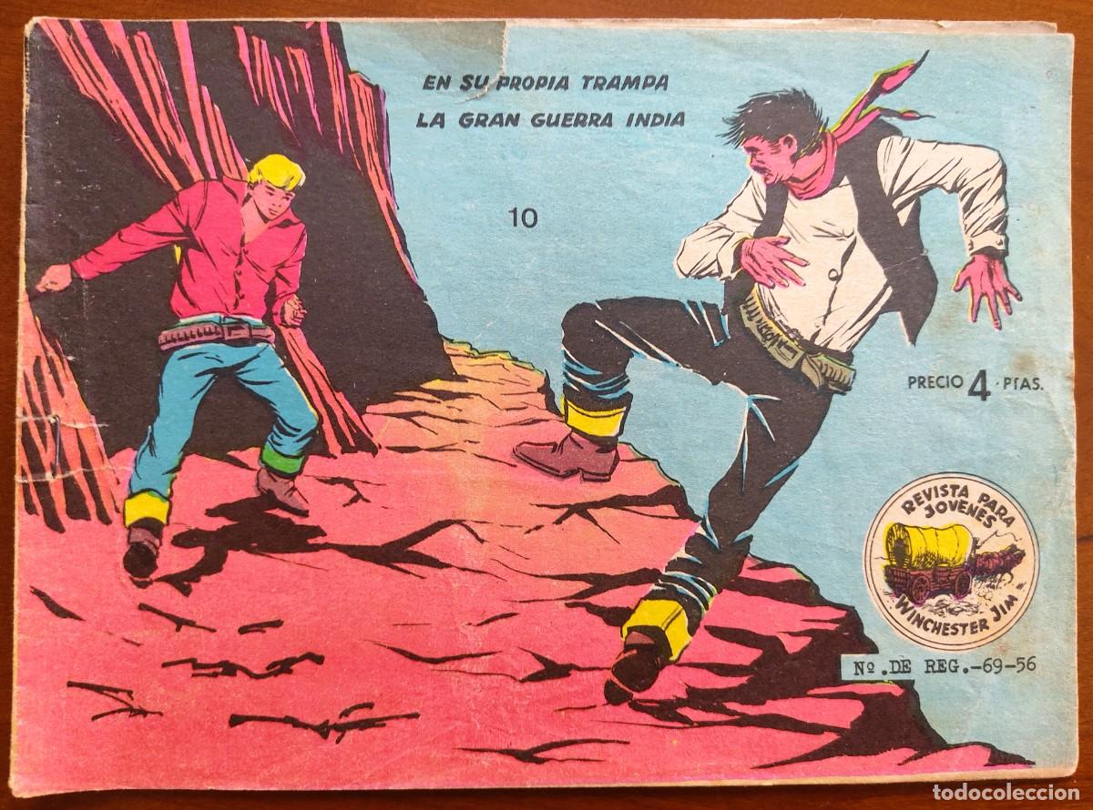 Tebeos: WINCHESTER JIM N&ordm; 10 N&Uacute;MERO DOBLE - EN SU PROPIA TRAMPA... - EDITORIAL RICART - ORIGINAL DE LA &Eacute;POCA