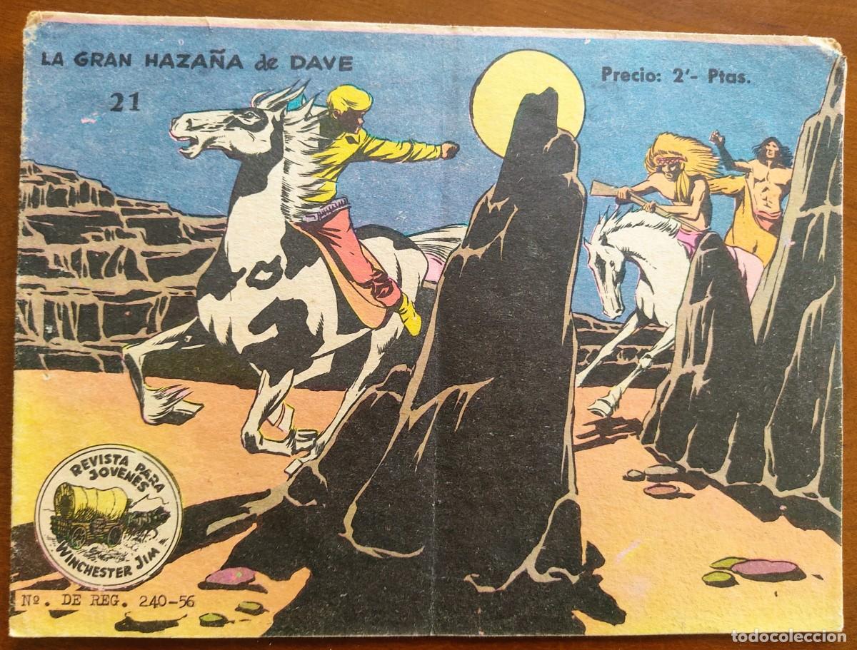 Tebeos: WINCHESTER JIM N&ordm; 21 - LA GRAN HAZA&Ntilde;A DE DAVE - EDITORIAL RICART - ORIGINAL DE LA &Eacute;POCA