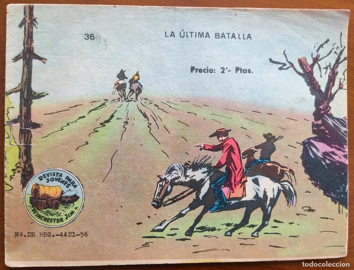 Tebeos: WINCHESTER JIM N&ordm; 36 - LA &Uacute;LTIMA BATALLA - EDITORIAL RICART - ORIGINAL DE LA &Eacute;POCA