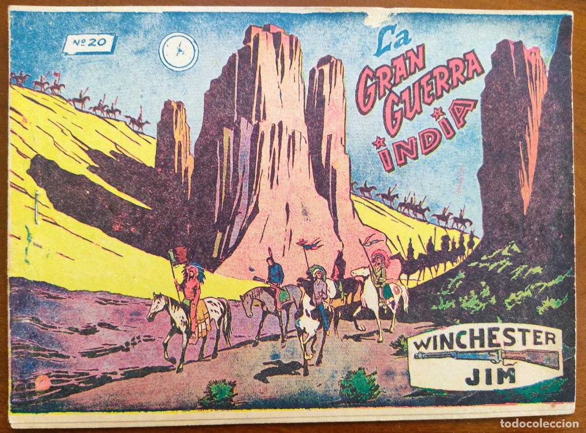 Tebeos: WINCHESTER JIM N&ordm; 20 - LA GRAN GUERRA INDIA - EDITORIAL RICART - ORIGINAL DE LA &Eacute;POCA