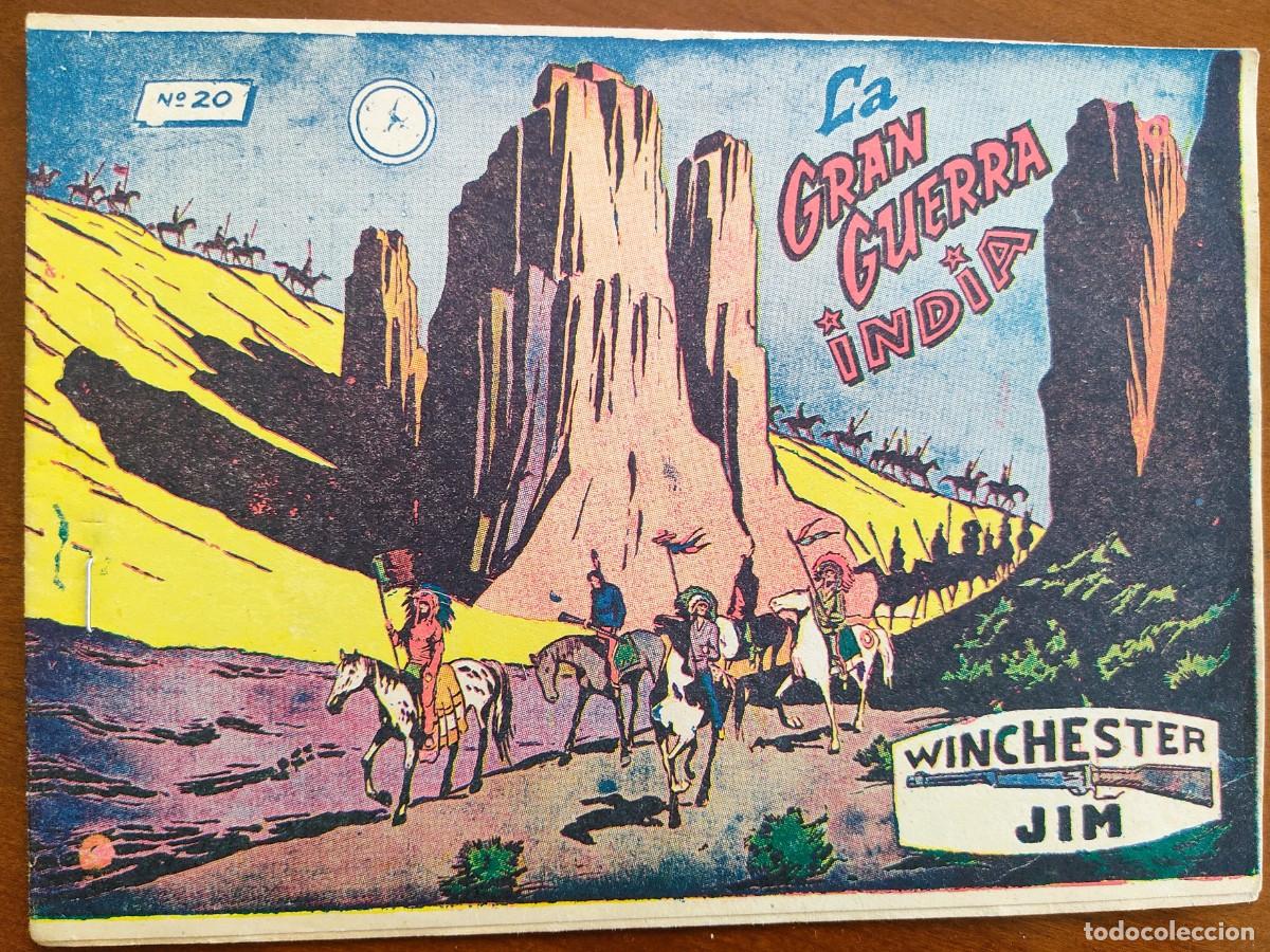 Tebeos: WINCHESTER JIM N&ordm; 20 - LA GRAN GUERRA INDIA - EDITORIAL RICART - ORIGINAL DE LA &Eacute;POCA