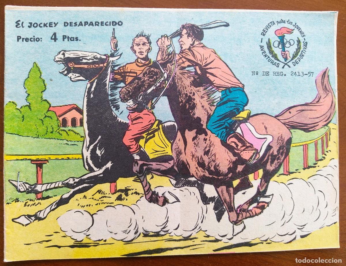 Tebeos: AVENTURAS DEPORTIVAS N&ordm; ? N&ordm; DOBLE - EL JOCKEY DESAPARECIDO EDITORIAL RICART - ORIGINAL DE LA &Eacute;POCA