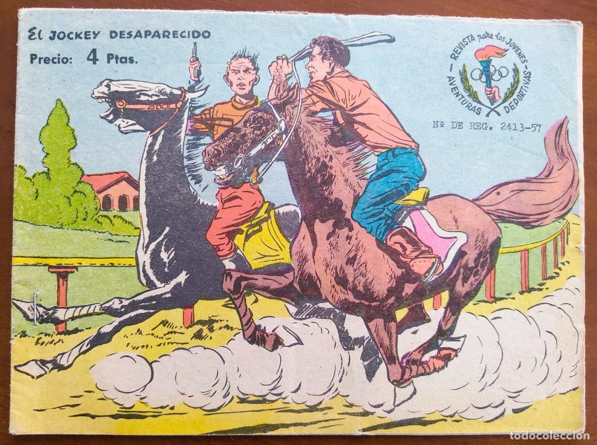 Tebeos: AVENTURAS DEPORTIVAS N&ordm; ? N&ordm; DOBLE - EL JOCKEY DESAPARECIDO EDITORIAL RICART - ORIGINAL DE LA &Eacute;POCA