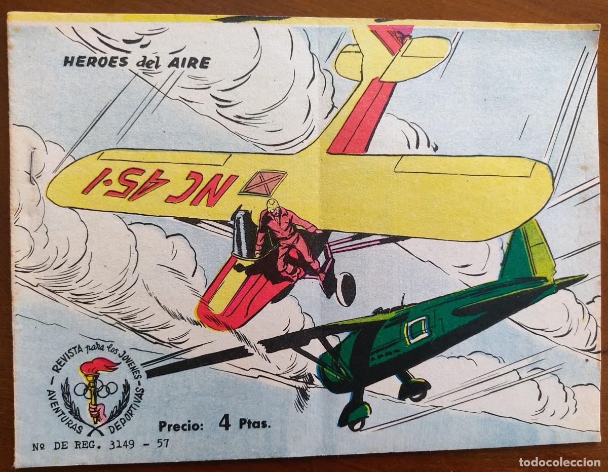 Tebeos: AVENTURAS DEPORTIVAS N&ordm; ? N&ordm; DOBLE - H&Eacute;ROES DEL AIRE - EDITORIAL RICART - ORIGINAL DE LA &Eacute;POCA