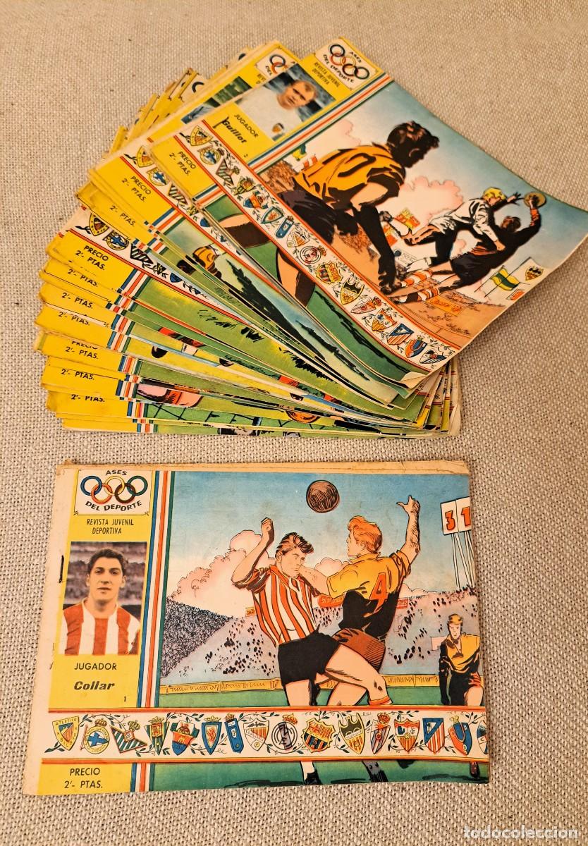 Tebeos: LOTE DE 30 CUADERNILLOS &rdquo;ASES DEL DEPORTE&rdquo; (RICART, 1963). SEGUNDA &Eacute;POCA. CASI COMPLETA (30/34)