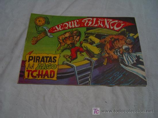 Tebeos: JEQUE BLANCO N&ordm; 5: PIRATAS DEL LAGO TCHAD - Foto 1