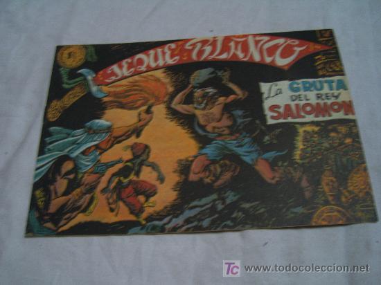 Tebeos: JEQUE BLANCO N&ordm; 12: LA GRUTA DEL REY SALOMON - Foto 1