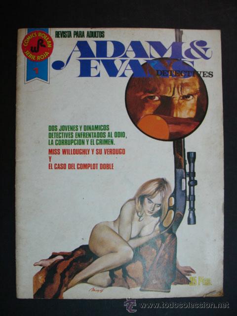 Tebeos: ADAMS & EVANS DETECTIVES. COMICS ROLLAN, SERIE ROJA. A&Ntilde;O 1, N&Uacute;MERO 4. - Foto 1