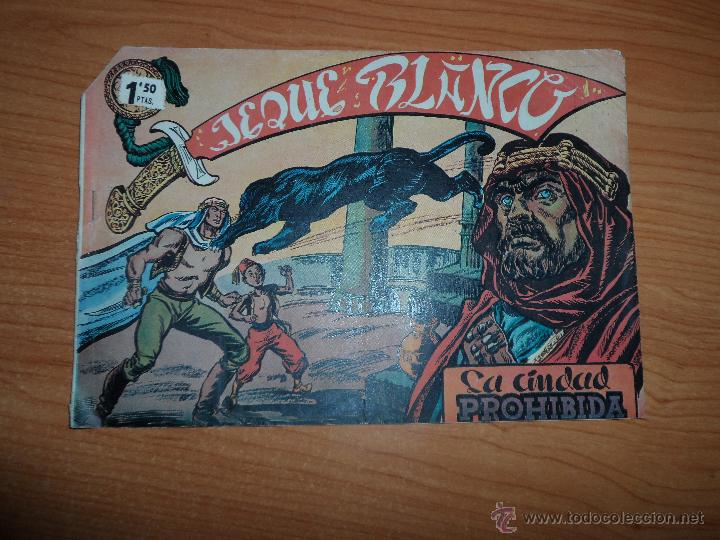 Tebeos: JEQUE BLANCO N&ordm; 8 ORIGINAL EDITORIAL ROLLAN 1952 - Foto 1