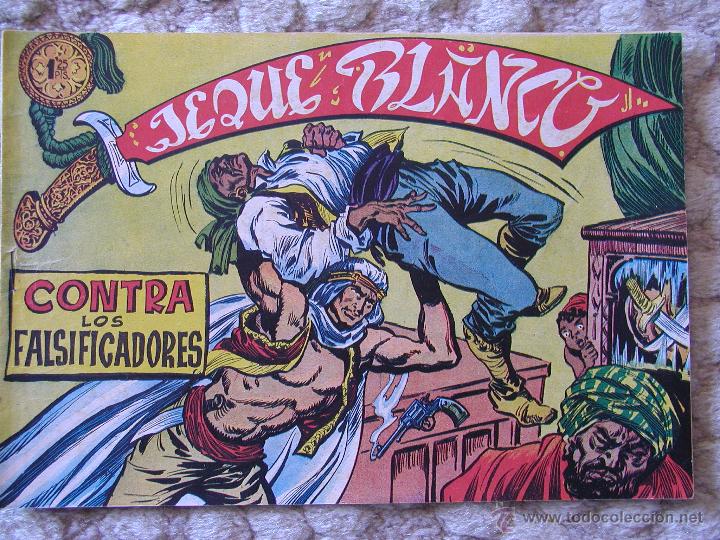 Livros de Banda Desenhada: JEQUE BLANCO. CONTRA LOS FALSIFICADORES. a&ntilde;o 1952.