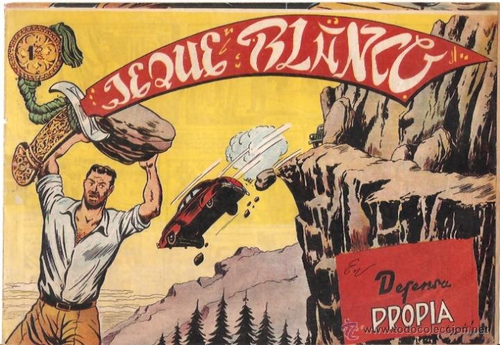 Tebeos: COMIC JEQUE BLANCO N&ordm; 55 - Foto 1