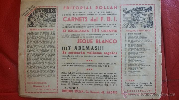 Tebeos: TEBEO EL JEQUE BLANCO n&deg; 33 ORIGINAL Ed. ROLLAN - Foto 4