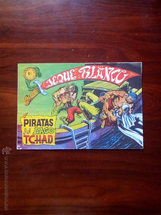 Tebeos: JEQUE BLANCO, PIRATAS DEL LAGO TCHAD, EDITORIAL ROLLAN - Foto 1