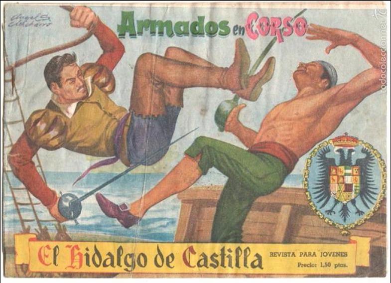 Tebeos: EL HIDALGO DE CASTILLA N&ordm; 2 EDI. ROLLAN 1959 ORIGINAL - Foto 1