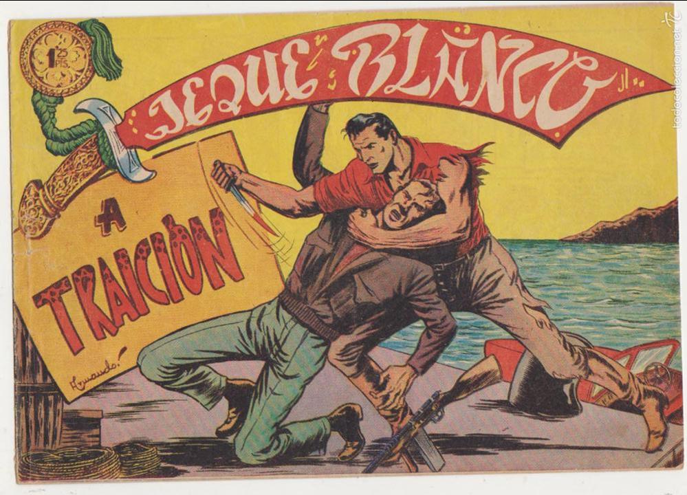 Tebeos: Jeque Blanco n&ordm;  27. Roll&aacute;n  1951. - Foto 1
