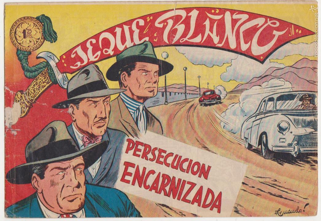 Tebeos: Jeque Blanco n&ordm;  66. Roll&aacute;n  1951. - Foto 1