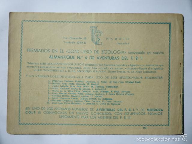 Tebeos: COMIC AVENTURAS DEL FBI. N&ordm; 163. ORIGINAL. - Foto 2