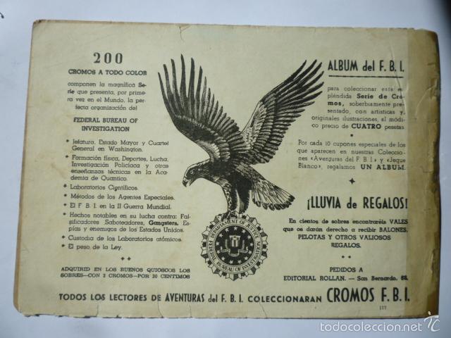Tebeos: COMIC AVENTURAS DEL FBI. N&ordm; 117. ORIGINAL. - Foto 2