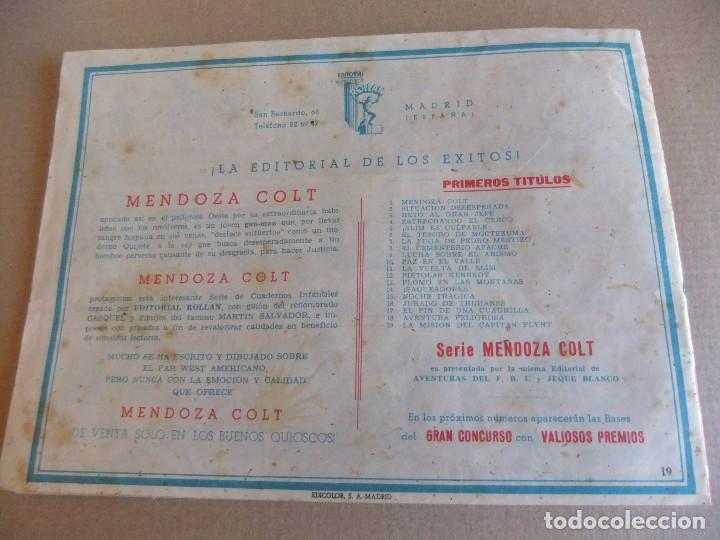 Tebeos: MENDOZA COLT N&ordm; 19 EDITORIAL ROLLAN - Foto 2