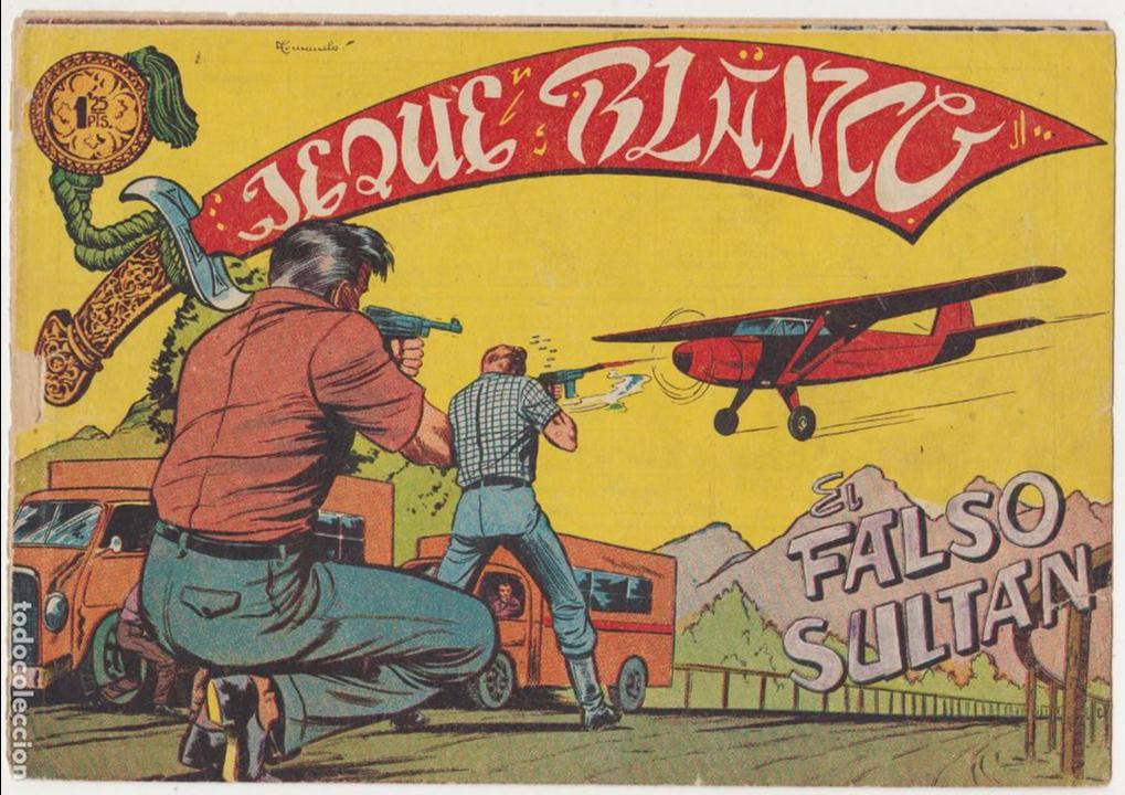 Tebeos: Jeque Blanco n&ordm; 130. Roll&aacute;n 1951. - Foto 1