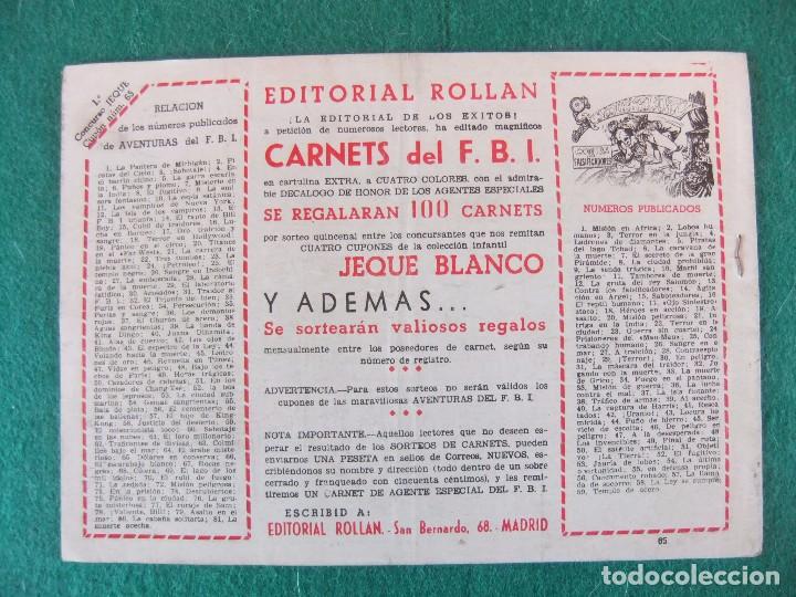 Tebeos: JEQUE BLANCO N&ordm; 65 EDITORIAL ROLLAN ORIGINAL - Foto 2