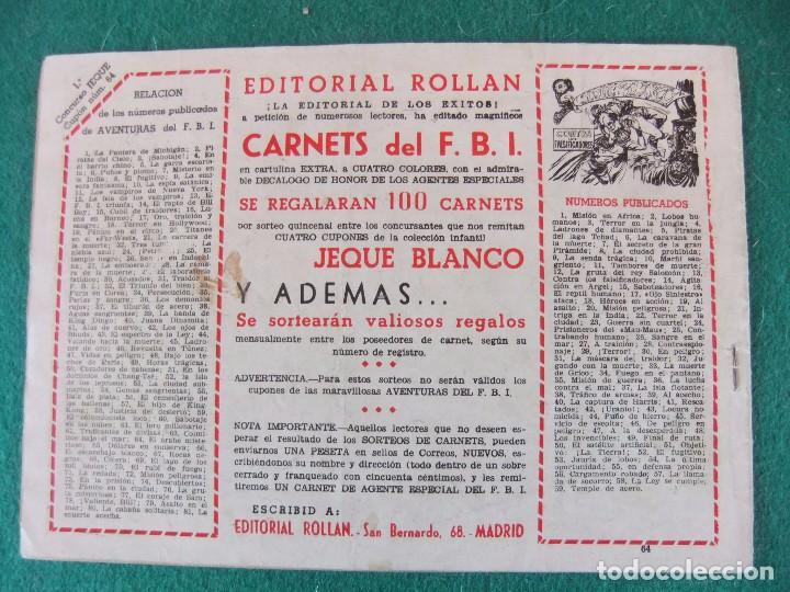 Tebeos: JEQUE BLANCO N&ordm; 64 EDITORIAL ROLLAN ORIGINAL - Foto 2