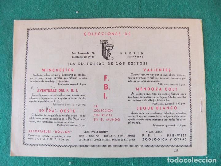 Tebeos: JEQUE BLANCO N&ordm; 127 EDITORIAL ROLLAN ORIGINAL - Foto 2