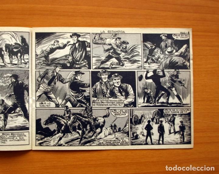 Tebeos: Mendoza Colt - N&ordm; 61, La estampida - Editorial Roll&aacute;n 1955 - Foto 3