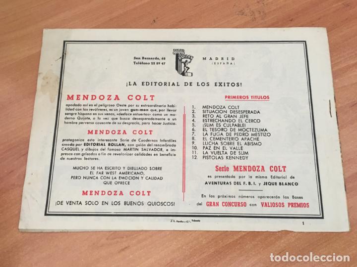 Tebeos: MENDOZA COLT N&ordm; 1 (ORIGINAL ROLLAN) (COM27) - Foto 2