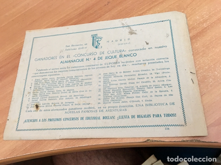 Tebeos: JEQUE BLANCO N&ordm; 134 (ORIGINAL ROLLAN) (COB25) - Foto 2