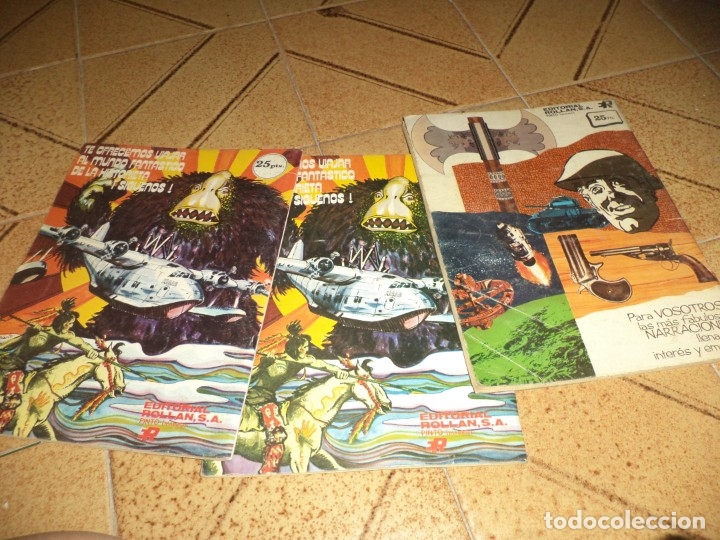 Tebeos: Lote de 3 comics Thunderbolt.N&ordm;14,15 Y 16.Roll&aacute;n 1973,serie azul. - Foto 5