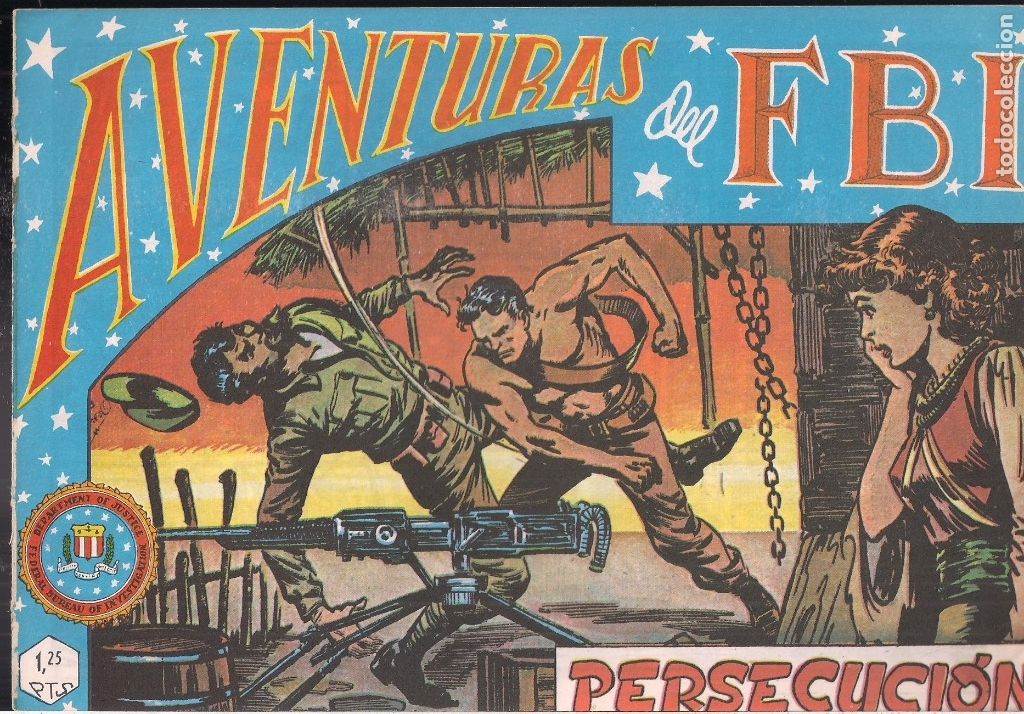 Tebeos: AVENTURAS DEL FBI FACSIMIL N&ordm; 34: PERSECUCI&Oacute;N - Foto 1