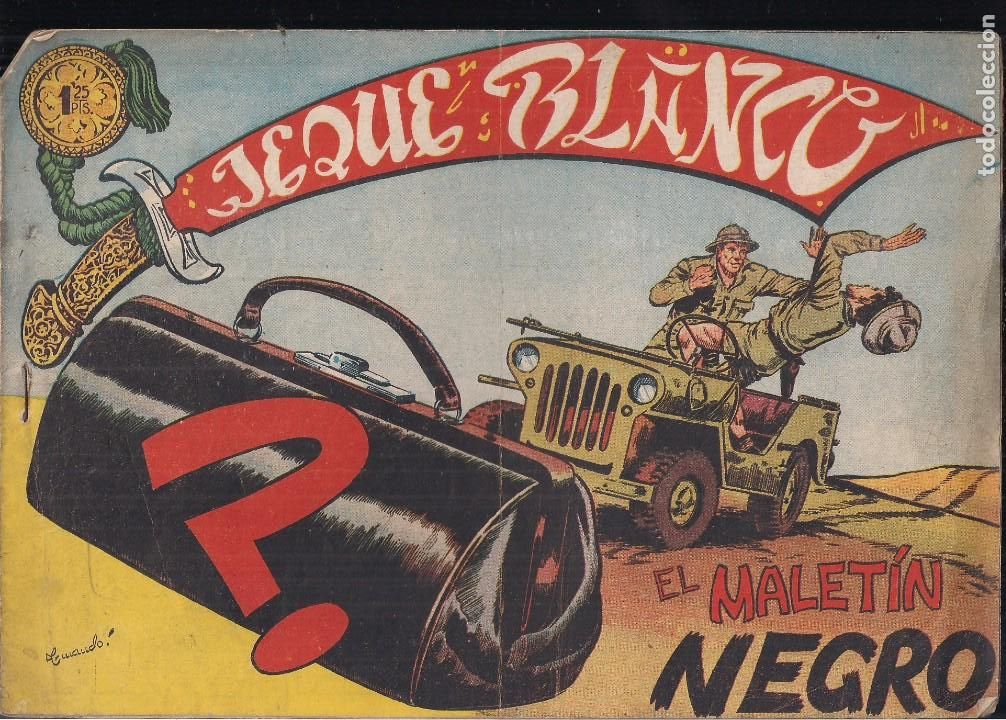 Tebeos: JEQUE BLANCO N&ordm; 107: EL MALETIN NEGRO - Foto 1