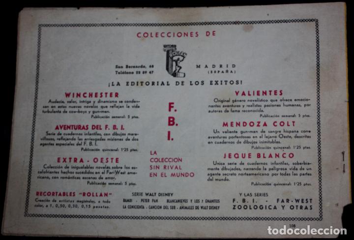 Tebeos: JEQUE BLANCO n&ordm; 108 (ORIGINAL) .ED.ROLLAN . - Foto 2