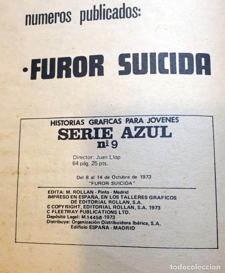 Tebeos: HUGO RENNIE N&ordm; 9 FUROR SUICIDA COMICS ROLLAN - Foto 2