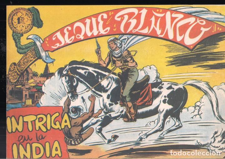 Tebeos: JEQUE BLANCO FACSIMIL N&ordm; 21: INTRIGA EN LA INDIA - Foto 1