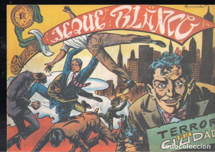 Tebeos: JEQUE BLANCO FACSIMIL N&ordm; 22: TERROR EN LA CIUDAD - Foto 1