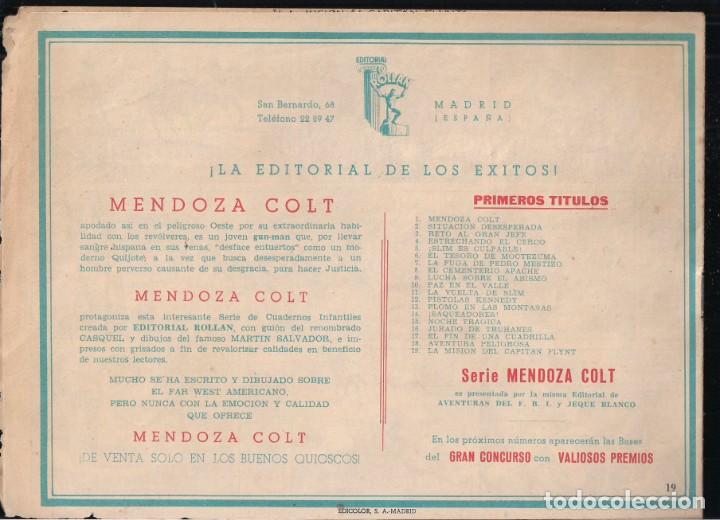 Tebeos: MENDOZA COLT N&ordm; 19: LA MISI&Oacute;N DEL CAPIT&Aacute;N FLINT - Foto 2