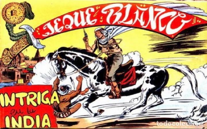 Tebeos: EL JEQUE BLANCO ---NUMERO 21 --- INTRIGA EN LA INDIA --EDITORIAL ROLLAN - Foto 1